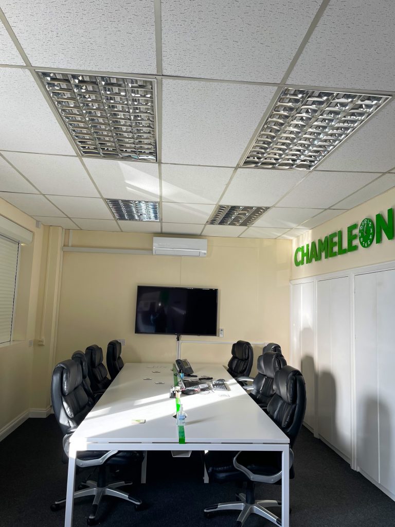 Chameleon Web Services before Modern Lighting and Electrical Services installation