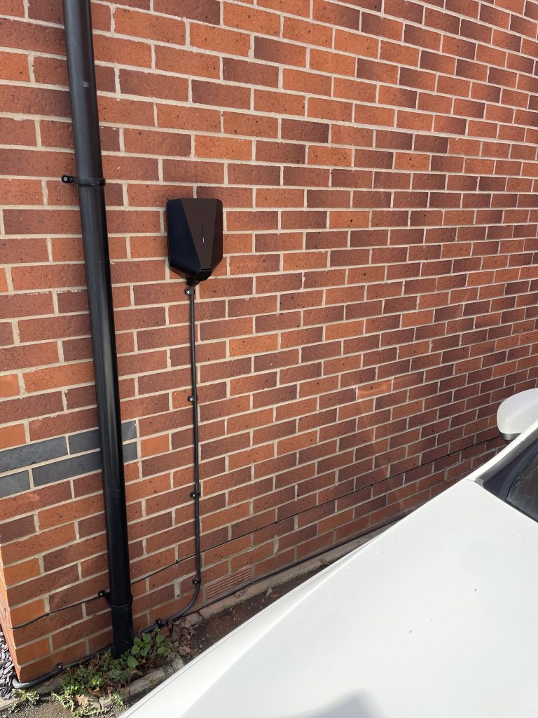 Modern Lighting and Electrical residential Installation of EV charger