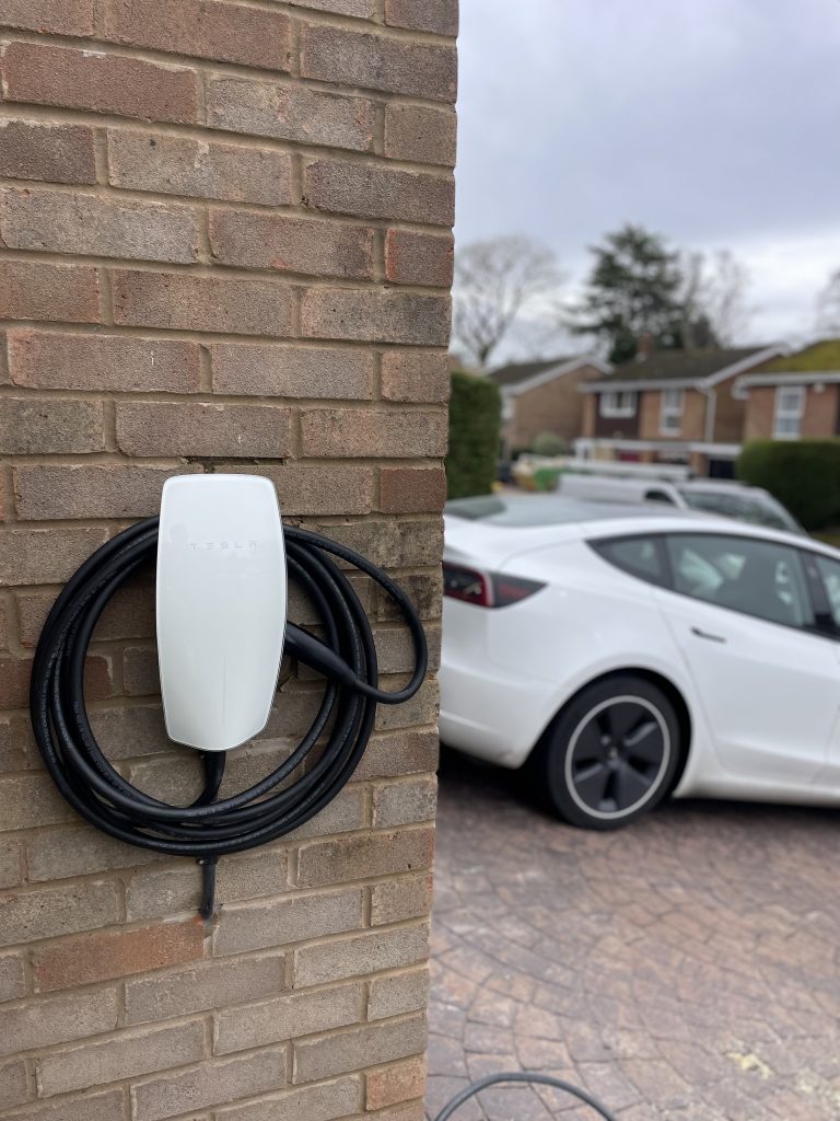 Modern Lighting and Electrical Installation of EV charger